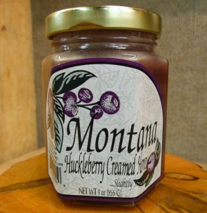 Montana Huckleberry Creamed Honey - Leslie’s Montana Shop